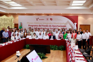 DESTACA GOBERNADOR AMÉRICO VILLARREAL A NUEVO LAREDO COMO REFERENTE EN OBRAS DE INFRAESTRUCTURA HÍDRICA