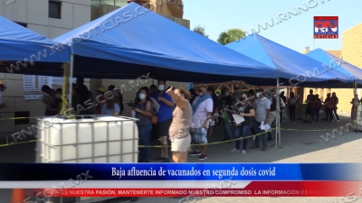 VIDEO Baja afluencia de vacunados en segunda dosis covid