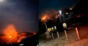 Trabajan para controlar el incendio forestal en Tula