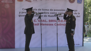 VIDEO Toma Protesta nuevo Comandante de la Guarnición Militar de Nuevo Laredo