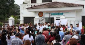 Realizan manifestaci&oacute;n en Tribunal Agrario en Altamira
