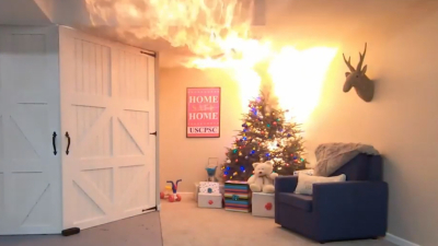 VIDEO Luces navide&ntilde;as pueden generar cortocircuitos e incendios