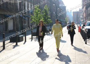 SE RE&Uacute;NE ANA LAURA HUERTA CON AMLO