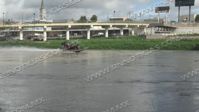 Aumenta nivel del r&iacute;o Bravo en Nuevo Laredo a 2 metros tras lluvias en Coahuila