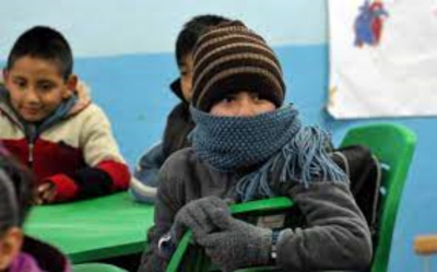 Se generaliza ausentismo escolar por el frío en Tamaulipas; el 90% no van a la escuela