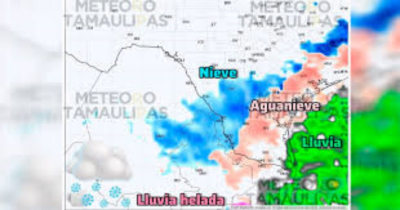 Sigue la alerta por la posible caída de nieve en Tamaulipas