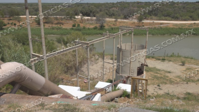 Nuevo Laredo en sem&aacute;foro rojo del agua; nivel cr&iacute;tico del r&iacute;o Bravo amenaza con tandeo